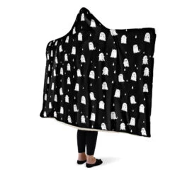 Ghost Party Hooded Blanket -Rogue & Wolf Shop HoodedBlankets GhostPartyHoodedBlanket 173 28387 Hoodedblankets WT STR6 NLB