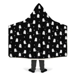 Ghost Party Hooded Blanket -Rogue & Wolf Shop HoodedBlankets GhostPartyHoodedBlanket 173 28387 Hoodedblankets WT STR9 NLB
