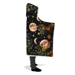 Lunar Meadow Hooded Blanket -Rogue & Wolf Shop HoodedBlankets LunarMeadowHoodedBlanket 173 28361 Hoodedblankets WT STR11 NLB