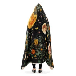 Lunar Meadow Hooded Blanket -Rogue & Wolf Shop HoodedBlankets LunarMeadowHoodedBlanket 173 28361 Hoodedblankets WT STR4 NLB