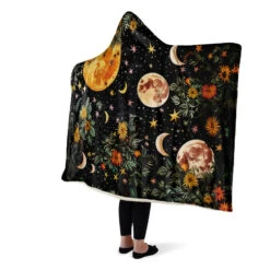 Lunar Meadow Hooded Blanket -Rogue & Wolf Shop HoodedBlankets LunarMeadowHoodedBlanket 173 28361 Hoodedblankets WT STR6 NLB