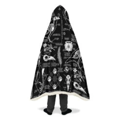 Raven Study Hooded Blanket -Rogue & Wolf Shop HoodedBlankets RavenStudyHoodedBlanket 173 28443 Hoodedblankets WT STR12 NLB