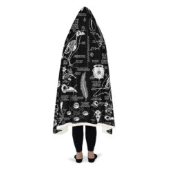 Raven Study Hooded Blanket -Rogue & Wolf Shop HoodedBlankets RavenStudyHoodedBlanket 173 28443 Hoodedblankets WT STR8 NLB