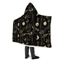Twilight Garden Hooded Blanket -Rogue & Wolf Shop HoodedBlankets TwilightGardenHoodedBlanket 173 28446 Hoodedblankets WT STR10 NLB