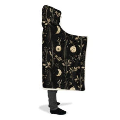 Twilight Garden Hooded Blanket -Rogue & Wolf Shop HoodedBlankets TwilightGardenHoodedBlanket 173 28446 Hoodedblankets WT STR11 NLB