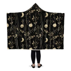Twilight Garden Hooded Blanket -Rogue & Wolf Shop HoodedBlankets TwilightGardenHoodedBlanket 173 28446 Hoodedblankets WT STR5 NLB