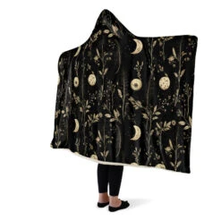 Twilight Garden Hooded Blanket -Rogue & Wolf Shop HoodedBlankets TwilightGardenHoodedBlanket 173 28446 Hoodedblankets WT STR6 NLB