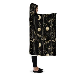 Twilight Garden Hooded Blanket -Rogue & Wolf Shop HoodedBlankets TwilightGardenHoodedBlanket 173 28446 Hoodedblankets WT STR7 NLB