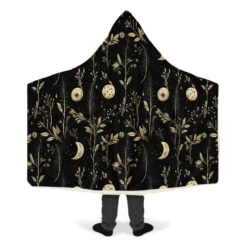 Twilight Garden Hooded Blanket -Rogue & Wolf Shop HoodedBlankets TwilightGardenHoodedBlanket 173 28446 Hoodedblankets WT STR9 NLB