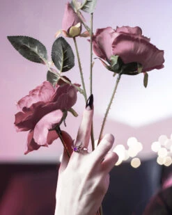 Rhea Sterling Silver Ring US6 To US11 -Rogue & Wolf Shop IMG 0771c pinksedited