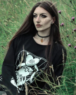 Lovers Tarot Long Sleeve Tee -Rogue & Wolf Shop IMG 1647 1