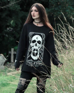 Star Tarot Long Sleeve Tee -Rogue & Wolf Shop IMG 1696 1