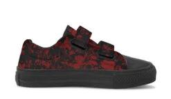Blood Rose Romance Kids Low Tops -Rogue & Wolf Shop KidsLowTops BloodRoseRomanceKidsLowTops 173 37234 Kidslowtop Blk STR3 RAW