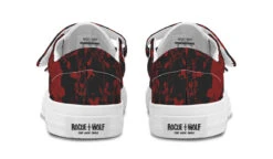 Blood Rose Romance Kids Low Tops -Rogue & Wolf Shop KidsLowTops BloodRoseRomanceKidsLowTops 173 37234 Kidslowtop WT STR5 RAW