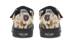 Enchanted Blossoms Kids Low Tops -Rogue & Wolf Shop KidsLowTops EnhcnatedBlossomsKidsLowTops 173 37238 Kidslowtop Blk STR5 RAW