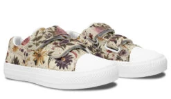 Enchanted Blossoms Kids Low Tops -Rogue & Wolf Shop KidsLowTops EnhcnatedBlossomsKidsLowTops 173 37238 Kidslowtops WT STR7 NLB