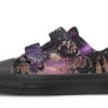 Galactic Bloom Kids Low Tops -Rogue & Wolf Shop KidsLowTops GalacticBloomKidsLowTops 173 37236 Kidslowtop Blk STR1 RAW