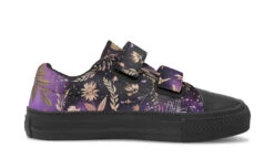 Galactic Bloom Kids Low Tops -Rogue & Wolf Shop KidsLowTops GalacticBloomKidsLowTops 173 37236 Kidslowtop Blk STR3 RAW