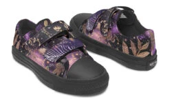 Galactic Bloom Kids Low Tops -Rogue & Wolf Shop KidsLowTops GalacticBloomKidsLowTops 173 37236 Kidslowtop Blk STR8 RAW