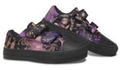 Galactic Bloom Kids Low Tops -Rogue & Wolf Shop KidsLowTops GalacticBloomKidsLowTops 173 37236 Kidslowtops Blk STR6 NLB