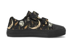 Moonlit Botanica Kids Low Tops -Rogue & Wolf Shop KidsLowTops MoonlitBotanicaTopsKids 173 37244 Kidslowtop Blk STR3 RAW