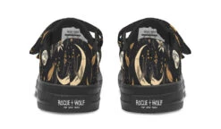 Moonlit Botanica Kids Low Tops -Rogue & Wolf Shop KidsLowTops MoonlitBotanicaTopsKids 173 37244 Kidslowtop Blk STR5 RAW