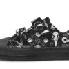 Raven Study Kids Low Tops -Rogue & Wolf Shop KidsLowTops RavenStudyKidsLowTops 173 37430 Kidslowtop Blk STR1 RAW