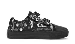 Raven Study Kids Low Tops -Rogue & Wolf Shop KidsLowTops RavenStudyKidsLowTops 173 37430 Kidslowtop Blk STR3 RAW