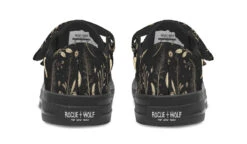 Twilight Garden Kids Low Tops -Rogue & Wolf Shop KidsLowTops TwilightGardenKidsLowTops 173 37248 Kidslowtop Blk STR5 RAW