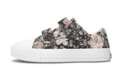 Vintage Peonies Kids Low Tops 26 Vintage Peonies Kids Low Tops -Rogue & Wolf Shop KidsLowTops VintagePeoniesKidsLowTops 173 37226 Kidslowtop WT STR1 RAW