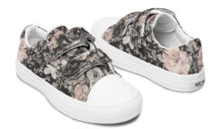 Vintage Peonies Kids Low Tops 32 Vintage Peonies Kids Low Tops -Rogue & Wolf Shop KidsLowTops VintagePeoniesKidsLowTops 173 37226 Kidslowtop WT STR8 RAW