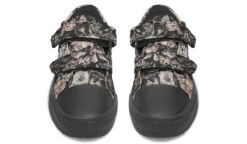 Vintage Peonies Kids Low Tops 21 Vintage Peonies Kids Low Tops -Rogue & Wolf Shop KidsLowTops VintagePeoniesKidsLowTops 173 37226 Kidslowtops Blk STR4 NLB