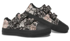 Vintage Peonies Kids Low Tops 23 Vintage Peonies Kids Low Tops -Rogue & Wolf Shop KidsLowTops VintagePeoniesKidsLowTops 173 37226 Kidslowtops Blk STR6 NLB
