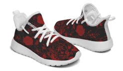 Blood Rose Romance Kids Sneakers -Rogue & Wolf Shop KidsSneakers BloodRoseRomanceKidsSneakers 173 35244 Kidssneakers WT STR9 RAW