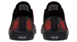 Blood Rose Romance Low Tops -Rogue & Wolf Shop LowTops BloodRoseRomanceLowTops 173 06505 lowtop RAW Blk STR8