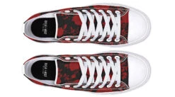 Blood Rose Romance Low Tops -Rogue & Wolf Shop LowTops BloodRoseRomanceLowTops 173 06505 lowtops RAW WT STR9
