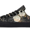Kintsugi Rose Low Tops -Rogue & Wolf Shop LowTops KintsugiRoseLowTops 173 23508 lowtop RAW Blk STR2