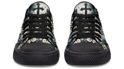 Mourning Petals Low Tops 25 Mourning Petals Low Tops -Rogue & Wolf Shop LowTops MourningPetalsLowTops 173 49410 Lowtops RAW Blk STR6 NLB