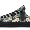 Mourning Petals Low Tops -Rogue & Wolf Shop LowTops MourningPetalsLowTops 173 49410 lowtop RAW Blk STR2