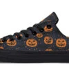 Pumpkin Party Low Tops -Rogue & Wolf Shop LowTops PumpkinPartyLowTops 173 38248 lowtop RAW Blk STR2