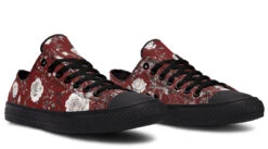 Red Rose Romance Low Tops -Rogue & Wolf Shop LowTops RedRoseRomanceLowTops 173 52837 Lowtops RAW Blk STR4 NLB