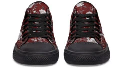 Red Rose Romance Low Tops -Rogue & Wolf Shop LowTops RedRoseRomanceLowTops 173 52837 Lowtops RAW Blk STR6 NLB