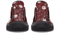 Red Rose Romance Low Tops -Rogue & Wolf Shop LowTops RedRoseRomanceLowTops 173 52837 Lowtops RAW Blk STR7 NLB