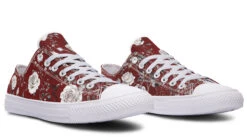 Red Rose Romance Low Tops -Rogue & Wolf Shop LowTops RedRoseRomanceLowTops 173 52837 Lowtops RAW WT STR4 NLB