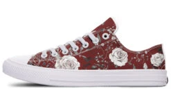 Red Rose Romance Low Tops -Rogue & Wolf Shop LowTops RedRoseRomanceLowTops 173 52837 lowtop RAW WT STR2