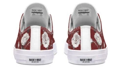 Red Rose Romance Low Tops -Rogue & Wolf Shop LowTops RedRoseRomanceLowTops 173 52837 lowtop RAW WT STR8