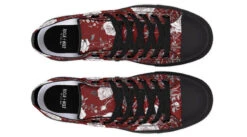 Red Rose Romance Low Tops -Rogue & Wolf Shop LowTops RedRoseRomanceLowTops 173 52837 lowtops RAW Blk STR9