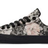 Vintage Peonies Low Tops -Rogue & Wolf Shop LowTops VintagePeoniesLowTops 173 06503 lowtop RAW Blk STR2