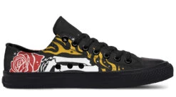 Forever Rose Low Tops -Rogue & Wolf Shop Lowtops ForeverRoselowtopsdesigntemplate 173 68075 lowtop RAW Blk STR3