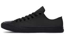 Pitch Black Low Tops